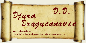 Đura Dragucanović vizit kartica